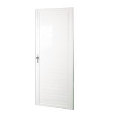 Porta Alumínio 70x210 Lambril Lado Direito PLBC003 Branco - Ref. ELB005065 - QUALITY