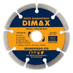 Disco Diamantado 180mm 7 polegadas Segmentado STD DIMAX / REF. DMX87275