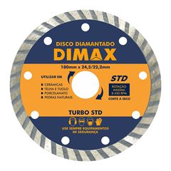 Disco Diamantado 180mm 7 polegadas Turbo STD DIMAX / REF. DMX87299