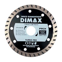 Disco Diamantado 110mm 4 Turbo Pro DIMAX / REF. DMX87350