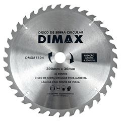 Disco Serra 36 Dentes 300mm Vídea DIMAX / REF. DMX87404
