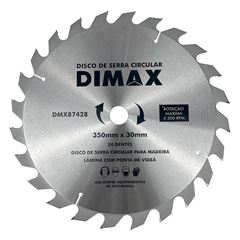 Disco Serra 24 Dentes 350mm Vídea DIMAX / REF. DMX87428
