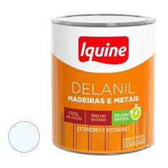 Tinta Esmalte Brilhante Delanil Madeiras e Metais 750ml Branco Neve IQUINE / REF. 195200283