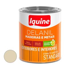Tinta Esmalte Sintético Alto Brilho Delanil Madeiras e Metais 750ml Areia IQUINE / REF. 195201583