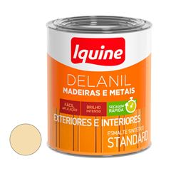 Tinta Esmalte Brilhante Delanil Madeiras e Metais 750ml Marfim IQUINE / REF. 195202083