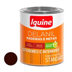 Tinta Esmalte Sintético Alto Brilho Delanil Madeiras e Metais 750ml Vermelho Vinho IQUINE / REF. 195204683
