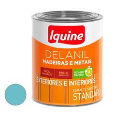 Tinta Esmalte Brilhante Delanil Madeiras e Metais 750ml Azul Celeste IQUINE / REF. 195204783