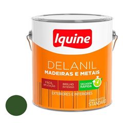 Tinta Esmalte Brilhante Delanil Madeiras e Metais 3L Verde Folha IQUINE / REF. 195203482