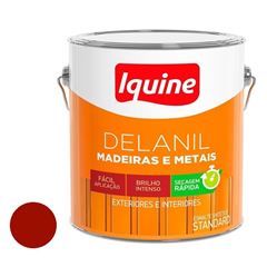 Tinta Esmalte Sintético Alto Brilho Delanil Madeiras e Metais 3L Vermelho IQUINE / REF. 195204582