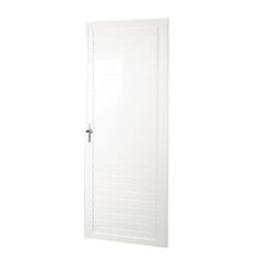 Porta de Alumínio 80x210 Lambril Lado Direito PLBCP007 Branca QUALITY / REF. ELB005101