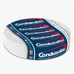 Cabo de Cobre Flexível 1,5mm 750V 100 Metros Branco CONDUSCABOS /  REF. 02473001505047