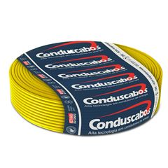 Cabo de Cobre Flexível 2,5mm 750V 100 Metros Amarelo CONDUSCABOS / REF. 02473002504047