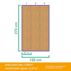 Papel de Parede Vinílico Madeira Ripa Marrom 9,5m BOBINEX / REF. PP207