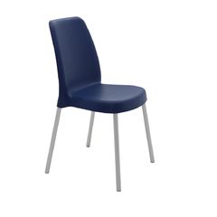 Cadeira Plástica Vanda Summa Azul Yale Com Pernas De Alumínio TRAMONTINA / REF. 92053170