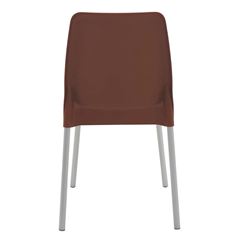 Cadeira Plástica Vanda Summa Terracota Com Pernas De Alumínio TRAMONTINA / REF. 92053242