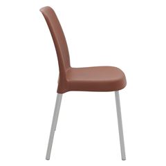 Cadeira Plástica Vanda Summa Terracota Com Pernas De Alumínio TRAMONTINA / REF. 92053242