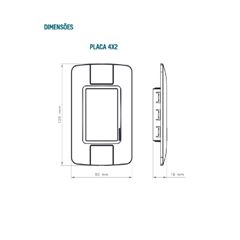 Tomada 4x2 TV/SAT Coaxial Aria Branco TRAMONTINA / REF. 57241/017