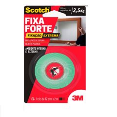 Fita Dupla Face 12mmx2mm Fixa Forte Extrema 3M / REF. HB004750087
