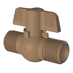 Registro Esfera PVC 3/4  Borboleta Marrom TIGRE / REF. 100002626