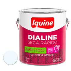 Tinta Esmalte Alto-Brilho 3L Dialine Seca Rápido Branco Neve IQUINE / REF. 62200282