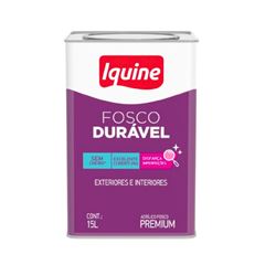 Tinta Acrílica 15L Fosco Durável Branco Neve IQUINE / REF. 327300254