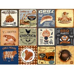 Revestimento Barbecue 20x20 12 Peças GABRIELLA / REF. BARBECUEV/00