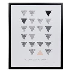 Quadro Decorativo de Madeira e Metal 40x50cm HOME DECOR / REF. HD-53935