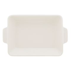 Refratário de Porcelana com Alça Basic 23,5 x 14,5 x 5cm Branco LYOR / REF. 2288