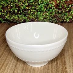 Bowl de Porcelana New Bone Pearl 13,5 x 6,5cm Branco LYOR / REF. 8577