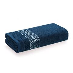Toalha de Banho Algodão Atalanto Azul Naval KARSTEN / REF. 3836127
