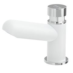 Torneira para Lavatório Temporizada de Mesa em ABS Bica Baixa Branca BLUKIT / REF. 190222-26