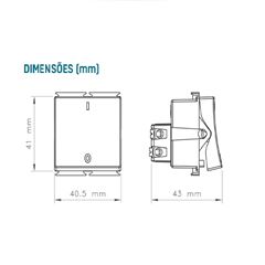 Interruptor Módulo Bipolar Simples 25A 250V Aria Branco TRAMONTINA / REF. 57217/007