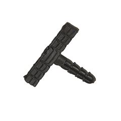 Bucha T para Fixação de Perfis com 100 Unidades Preto SANTA LUZIA / REF. 26041