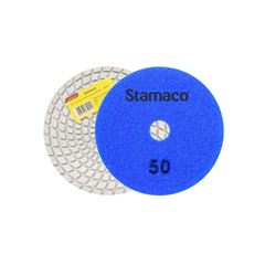 Disco de Lixa Diamantada 100mm G50 Azul STAMACO / REF. 10104