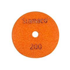 Disco de Lixa Diamantada 100mm G200 Laranja STAMACO / REF. 10128