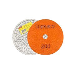 Disco de Lixa Diamantada 100mm G200 Laranja STAMACO / REF. 10128