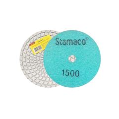 Disco de Lixa Diamantada 100mm G1500 Azul Claro STAMACO / REF. 10142