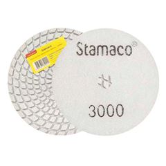 Disco de Lixa Diamantada 100mm G3000 Branco STAMACO / REF. 10159