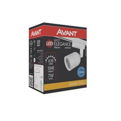 Spot LED para Trilho 7W Bivolt 3000k Branco AVANT / REF. 251060574