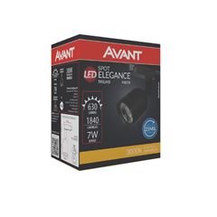 Spot LED para Trilho 7W Bivolt 3000k Preto AVANT / REF. 251150572