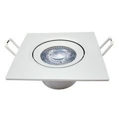Spot LED Supimpa 5W Quadrado Bivolt 3000k Branco Fosco AVANT / REF. 865020579