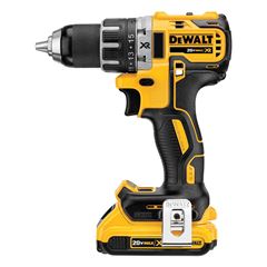 Parafusadeira/Furadeira 1/2 Polegada 20V MÁX Brushless com 2 Baterias 2Ah Carregador 220V e Maleta DEWALT / REF. DCD791D2-B2