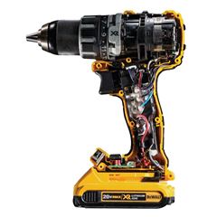 Parafusadeira/Furadeira 1/2 Polegada 20V MÁX Brushless com 2 Baterias 2Ah Carregador 220V e Maleta DEWALT / REF. DCD791D2-B2