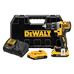 Parafusadeira/Furadeira 1/2 Polegada 20V MÁX Brushless com 2 Baterias 2Ah Carregador 220V e Maleta DEWALT / REF. DCD791D2-B2