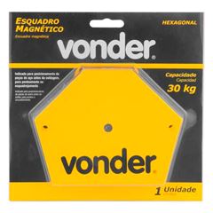 Esquadro Magnético Hexagonal 30kgf para Soldador Amarelo VONDER / REF. 3599030100