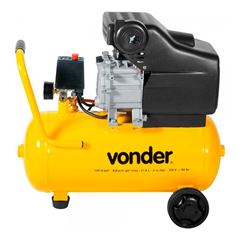Motocompressor de Ar 8,0pcm com Reservatório de 21,6L 2CV 220V Amarela VONDER / REF. 6828216220