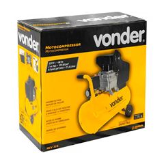 Motocompressor de Ar 8,0pcm com Reservatório de 21,6L 2CV 220V Amarela VONDER / REF. 6828216220