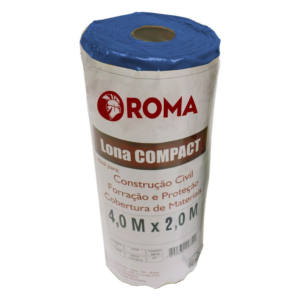 Lona Plástica 4x2 Metros Compact Azul ROMA/ REF. 15540
