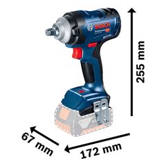 Chave de Impacto 1/2 Polegada Com 2 Baterias e Maleta 18V-400 Bivolt BOSCH / REF. 06019K00E0-000