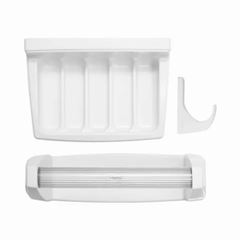 Kit Plástico para Banheiro com 3 Peças Brancas ASTRA / REF. KB2C3*BR1